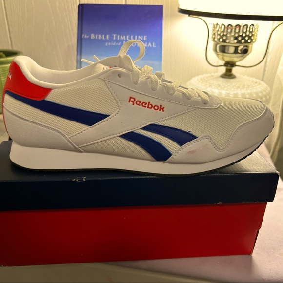 BNIB WOMENS SIZE 9 Reebok Orange & Blue - Picture 1 of 4